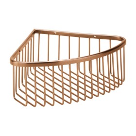 HOPA - Polička do sprchy rohová, 265×90×205 mm - Barva - Růžové zlato broušená KDBE155208312