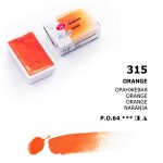 Nevskaya Palitra White Nights akvarelová barva 2,5 ml Orange 315