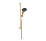 HANSGROHE - Raindance Alive Select S Set sprchové hlavice, tyče a hadice, 3 proudy, EcoSmart, kartáčovaný bronz 24600140