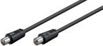 MicroConnect koaxiální kabel M-F 75 Ohm 1.5m černá (COAX015)