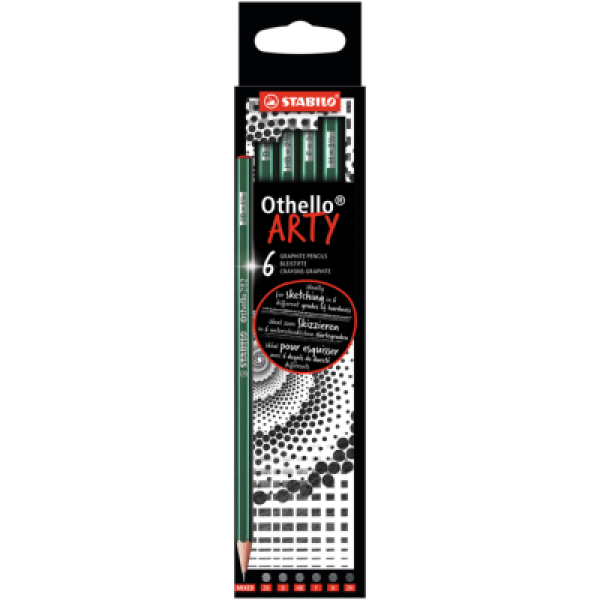 STABILO ARTY Othello 6 ks (2B, B, HB, F, H, 2H)