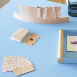 DESIGN LETTERS Hrací karty Hygge, béžová barva, papír