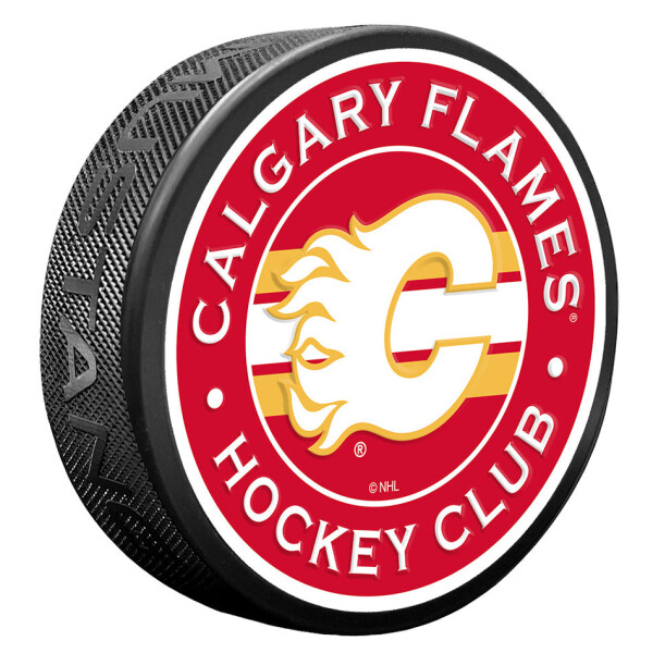 Mustang Puk Calgary Flames NHL Stripe Design