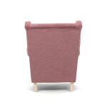 Křeslo ušák, růžová látka, AK-388 PINK2