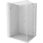 MEXEN/S - Lunar-B sprchový kout dveře křídlové levá 90 x 70, transparent, nikl kartáčovaný 832-090-070-97-00-L