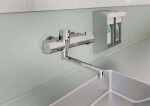 HANSA - Clinica Elektronická termostatická umyvadlová baterie, bateriové napájení, chrom 08866202