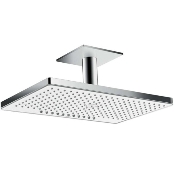 HANSGROHE - Rainmaker Select Hlavová sprcha 460, 2 proudy, EcoSmart 9 l/min, sprchové rameno 10 cm, bílá/chrom 24014400