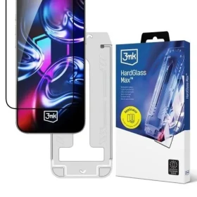 3mk HardGlass Max FrameFit ochranné sklo pro Apple iPhone 16 Pro/17 (5903108671446)