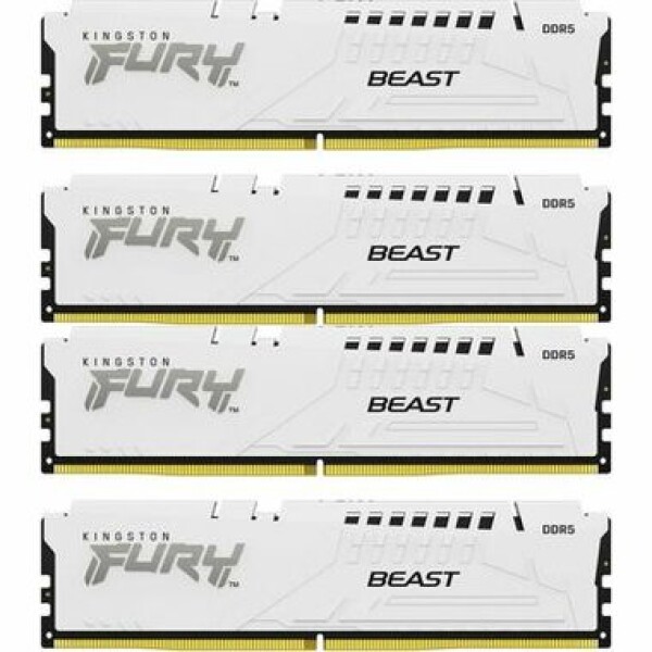 Kingston Fury Beast White 128GB (4x32GB) DDR5 5200MHz / CL40 / DIMM / XMP (KF552C40BWK4-128)