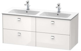 DURAVIT - Brioso Umyvadlová skříňka 55x129x48 cm, 4 zásuvky, lesklá bílá BR410602222