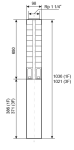 Ponorné čerpadlo EVAK V4S-2M23, 230V, 1,1kW, 2m kabelu