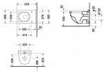 DURAVIT - Starck 3 Závěsné WC, s HygieneGlaze, bílá 2206092000