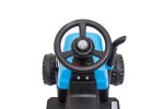 Mamido Dětský elektrický traktor Swift s přívěsem modrý