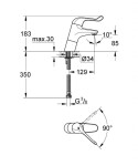 GROHE - Euroeco Special Páková umyvadlová baterie, chrom 32790000