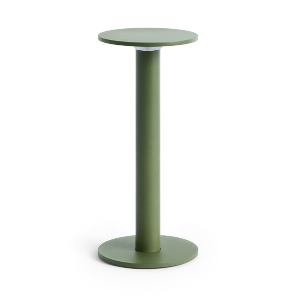 HAY Stmívatelná LED lampa Host 220 Olive, zelená barva, kov, plast