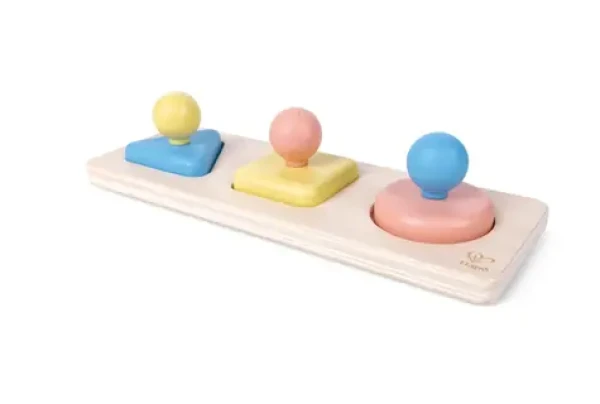 Hape Montessori základní tvary na desce se zrcátkem