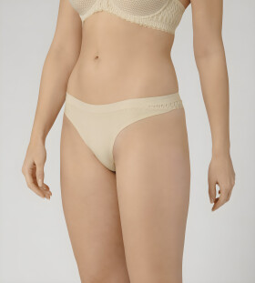 Dámské tanga Aura Spotlight High Leg String - Triumph černá (0004) 044