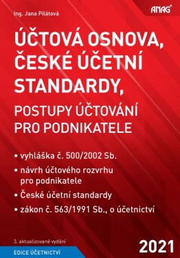 Účtová osnova, České účetní standardy, Postupy účtování pro podnikatele 2021 - Jana Pilátová