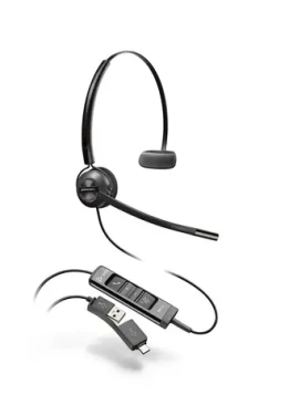 Poly EncorePro 545 černá / Náhlavní souprava / mikrofon / jedno sluchátko / USB-A (783R4AA)