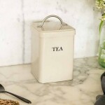 Garden Trading Plechová dóza Tea – clay, béžová barva, kov