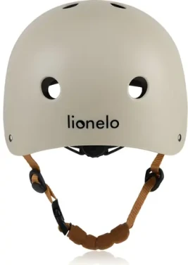 LIONELO Přilba Beige Sand / Nastavitelná velikost 50–56 cm / ABS/EPS skořepina / Chránič brady (LO-HELMET BEIGE SAND)