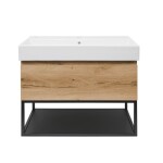 Koupelnová skříňka s umyvadlem SAT B-Way 79x30x45 cm dub BWAY80OAKFU2 BWAY80OAKFU2