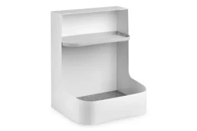 Digitus podstolní organizér bílý / Organizér pod stůl / 33x25,5x40 cm / nosnost 5 kg / ocel, plast (DA-90444)