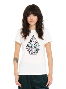 Volcom Radical Daze STAR WHITE dámské tričko krátkým rukávem