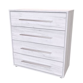 Nábytek Mikulík Komoda ELITE XL - hl. 43 cm - bílý lesk, antracit, aj. ROZMĚR: (š/v/h) 80 x 86 x 43 cm
