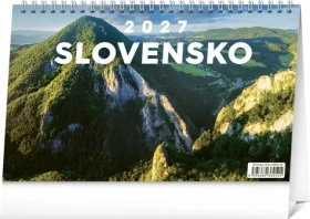 NOTIQUE Slovensko 2027 / Stolní kalendář / 23,1 × 14,5 cm