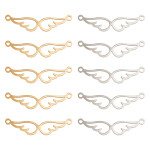 Mezidíl z nerezové oceli - křídla - 28,5 x 7 x 1 mm - 1 ks Barva: Zlatá