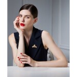Brož Swarovski Elements Gabriella - včela, Zlatá