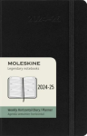 18měsíční horizontální diář Moleskine 2024-2025 tvrdý černý S