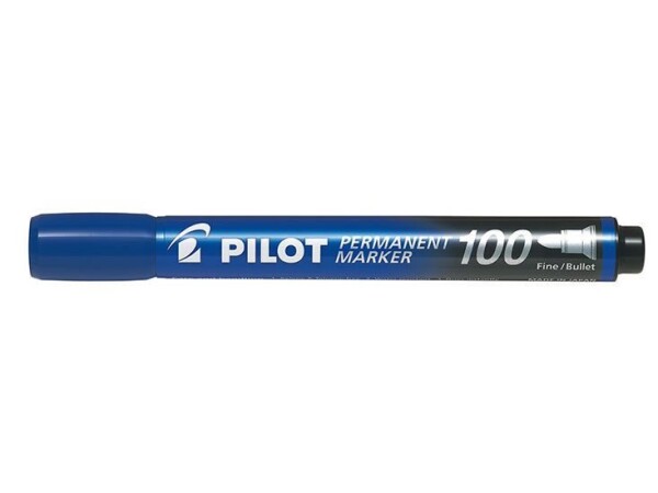 PILOT 100 Popisovač permanentní BL modrá