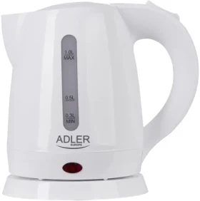 Adler AD 1272 bílá / Rychlovarná konvice / 1600W / 1 L / plast (AD 1272)
