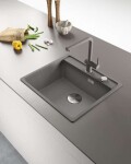 FRANKE - Maris Fragranitový dřez MRG 610-52 RTL, 56x51 cm, šedý kámen 114.0661.386