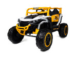 Mamido Elektrické autíčko Buggy Racing Speed 22 bílé | 4x4 | 12V10Ah | 180W | EVA | LED | 2,4Ghz | ECO kůže