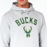 New Era Pánská mikina Milwaukee Bucks NBA Team Logo Hoodie Sweatshirt Velikost: S