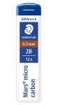 Staedtler Mars micro / Tuhy do mikrotužky / 0,5 mm / 2B / 6 ks (250 05-2B)