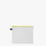 Taštičky na zip 3 ks LOQI TRANSPARENT Milky Neon