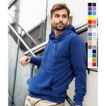 JAMES NICHOLSON Mikina pánská JN796 klokanka nadměr 3XL-5XL s dvouvrstvou kapucí
