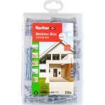 Fischer 577863 Meister-Box Universal + S Box s výběrem hmoždinek 35 mm, 50 mm 150 díly