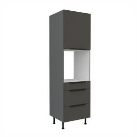 Vysoká skříňka pro vestavnou troubu Aria ANT 60 DPS-210 3S 1F - Premium Box Barva korpusu: Antracit, Barva dvířek: GR - Graphite AFM