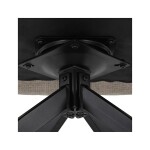 Židle jídelní, taštičkové pružiny v sedáku, 180° otočný mechanismus, lanýžová voděodolná látka, černý kov