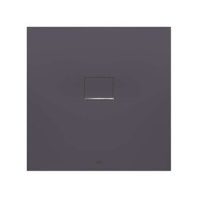 VILLEROY & BOCH - Squaro Infinity Sprchová vanička, 90x90 cm, Quaryl, antracit UDQ9090SQI1V-1S