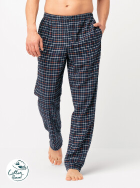 Pánské pyžamové kalhoty Key MHT 481 B25 M-2XL tmavě modrá L
