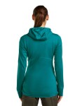 ICEBREAKER Wmns Mer 200 Realfleece Descender LS Zip H, Tidal Teal (vzorek) velikost: S