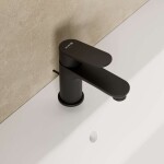 KLUDI - X1 Umyvadlová baterie s výpustí, matná černá 322663975