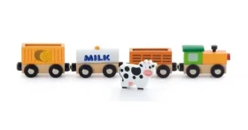 VIGA Dřevěný farmářský vlak