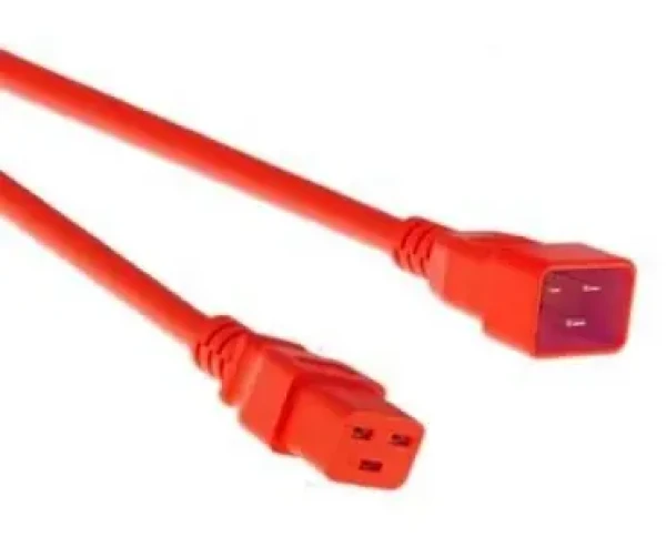 Mercodan napájecí kabel C20-C19 červená / Napájecí kabel / konektory C20 - C19 (509780136)